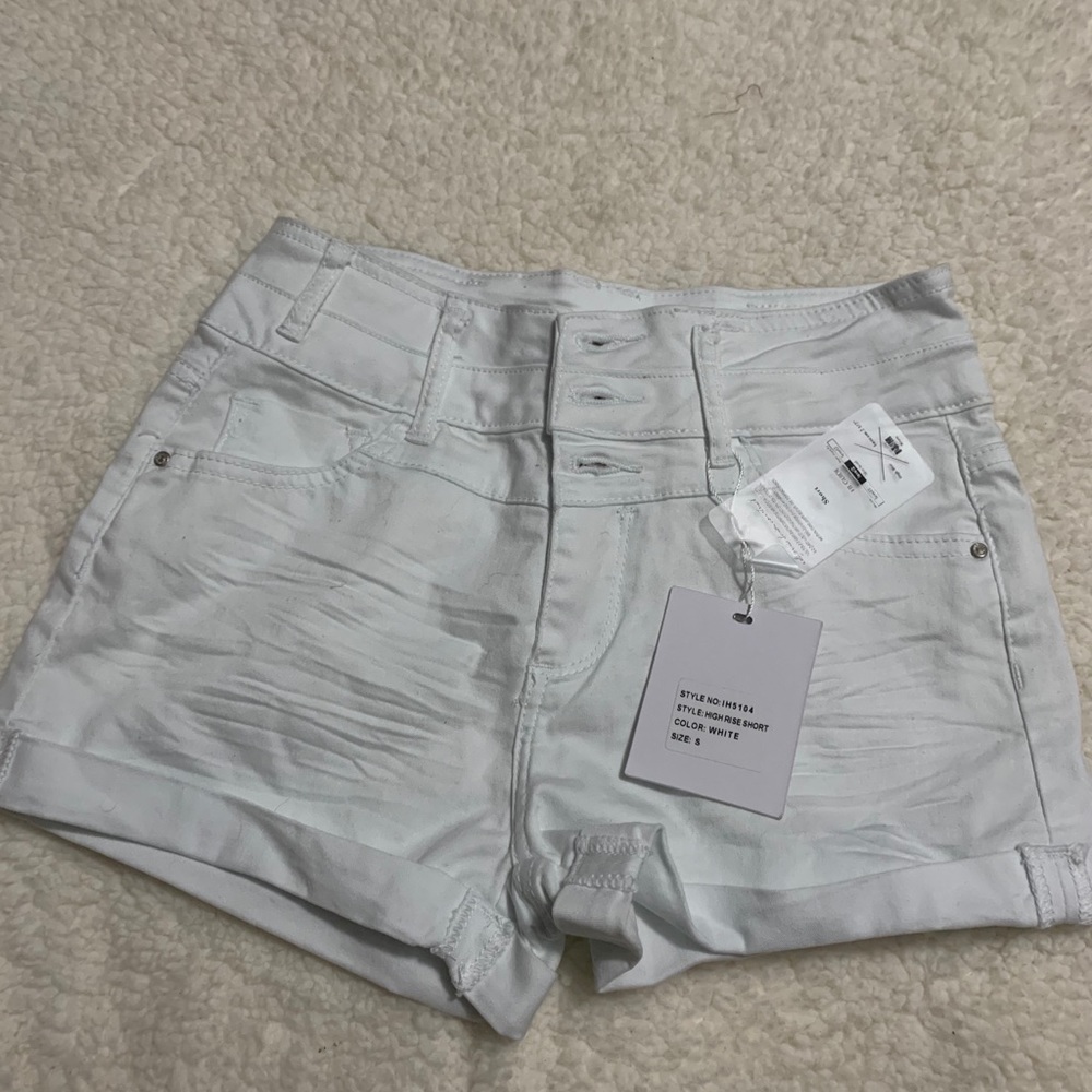 Denim Fashion Nova White Shorts
